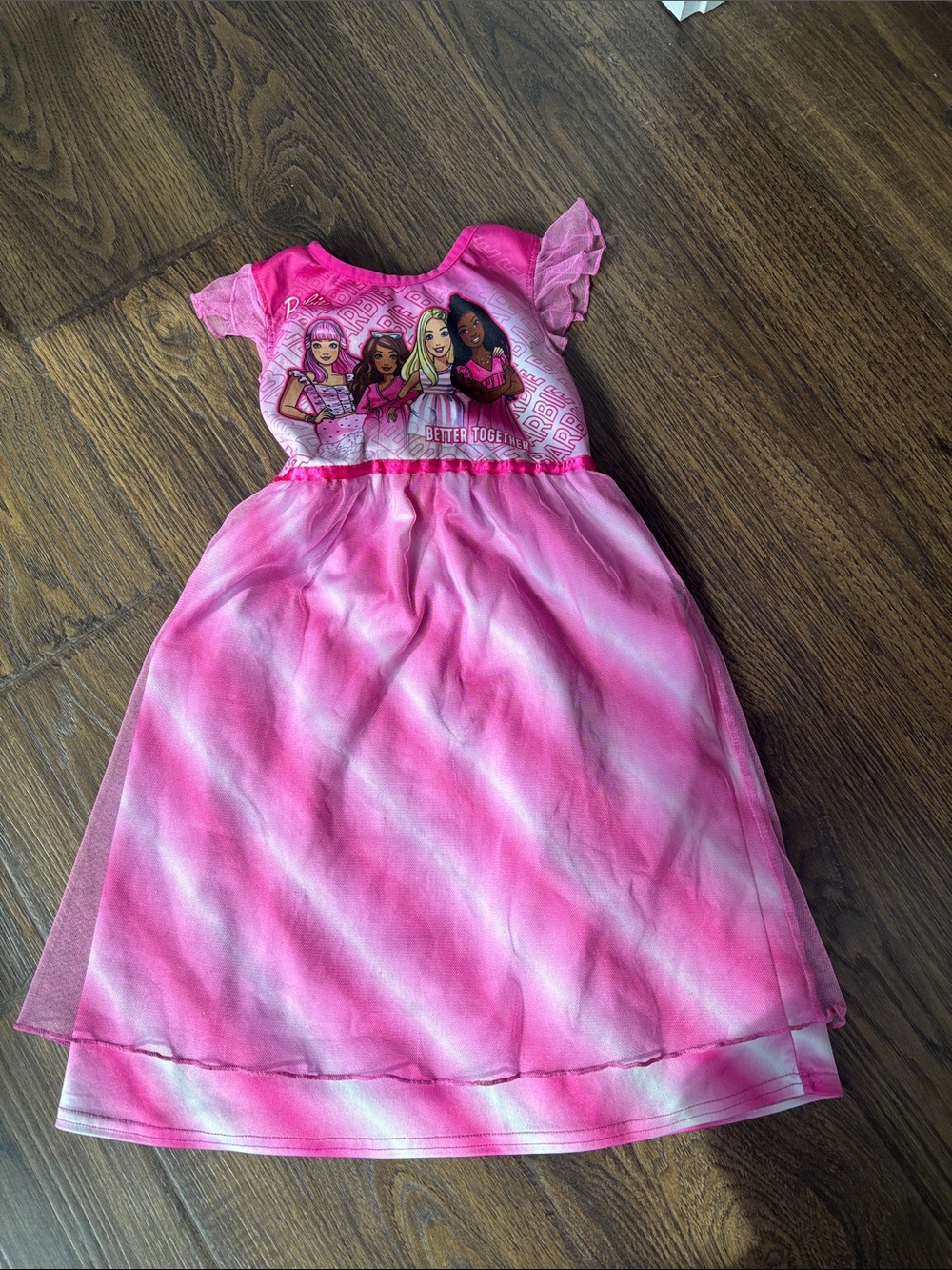 Barbie Pink Gradient 'Better Together' Girls Dress